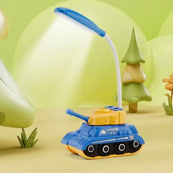 Veilleuse LED tank rechargeable pour enfant – lumière douce de nuit