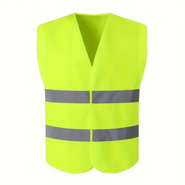 Gilet de sécurité haute visibilité jaune réfléchissant jour et nuit