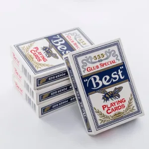 Cartes poker format standard dos bleu