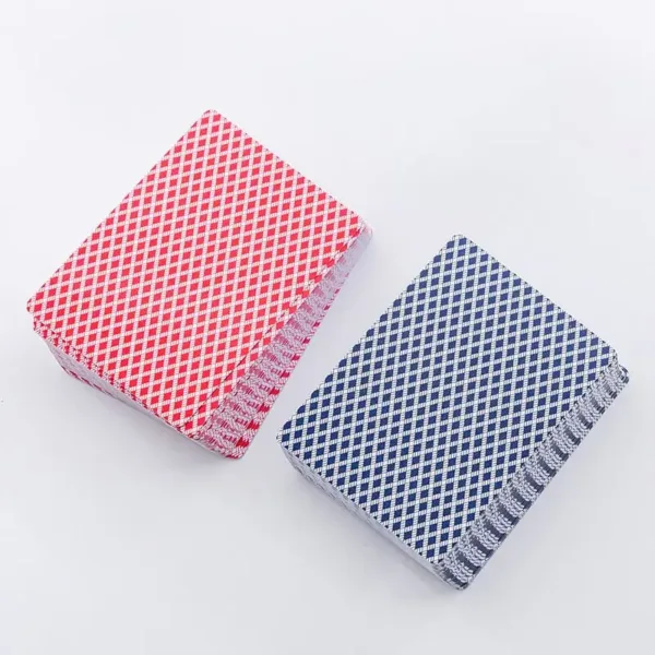 Jeu de cartes à jouer dos rouge et bleu Maroc