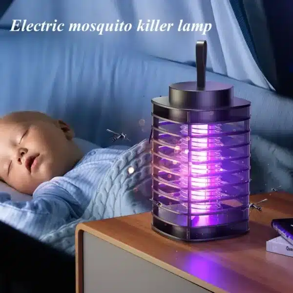 Lampe anti moustiques électrique USB avec lumière UV violette
