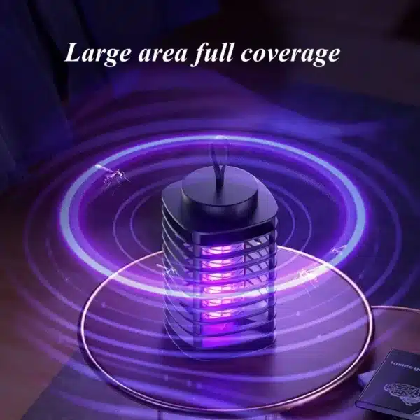 Lampe anti moustiques électrique USB avec lumière UV violette