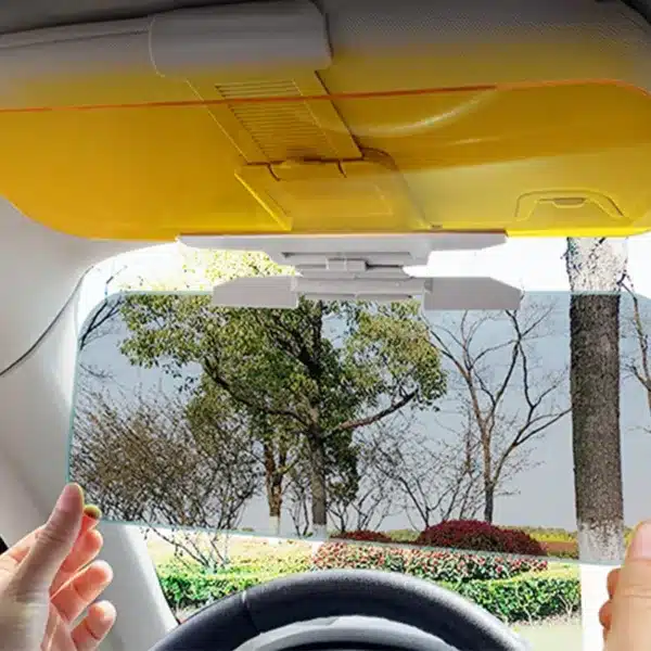 Pare soleil voiture anti éblouissement jour et nuit installé