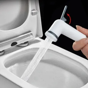 pistolet pulvérisateur wc multifonction pour nettoyage toilettes et maison