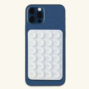 Plaque ventouse silicone rose pour téléphone portable