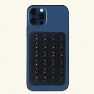 Plaque ventouse silicone rose pour téléphone portable