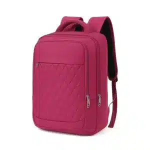 Sac à dos bordeaux pour femme et homme grande capacité - Babouti.ma