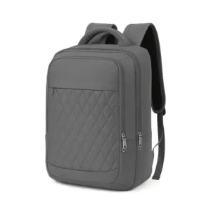 Sac à dos gris design matelassé imperméable - Maroc