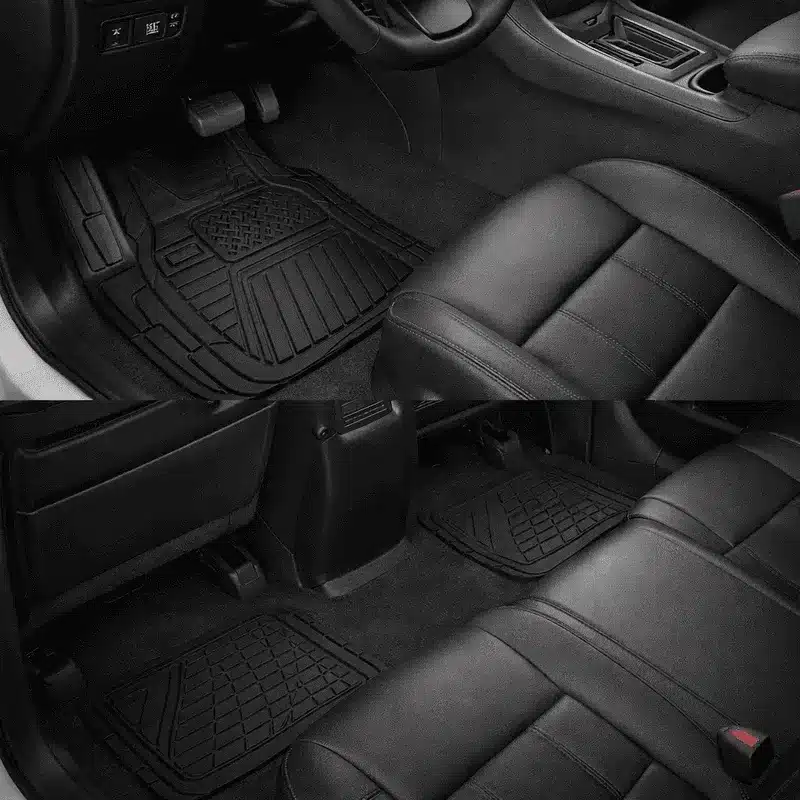 tapis-de-voiture-universels-1 tapis de voiture caoutchouc universel antiderapant maroc set 4 pieces protection sol auto