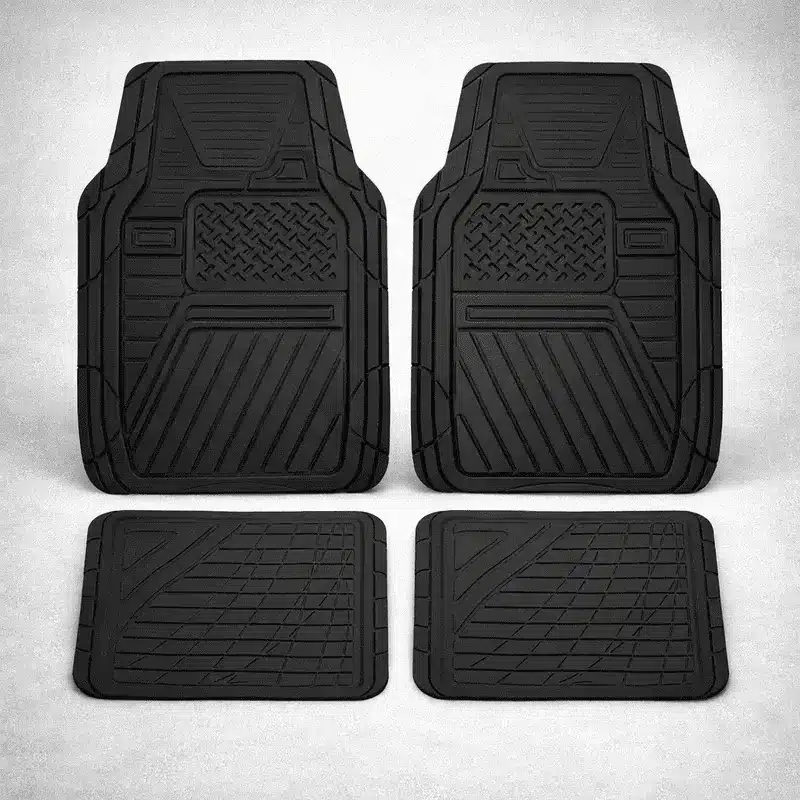tapis-de-voiture-universels tapis de voiture caoutchouc universel antiderapant maroc set 4 pieces protection sol auto