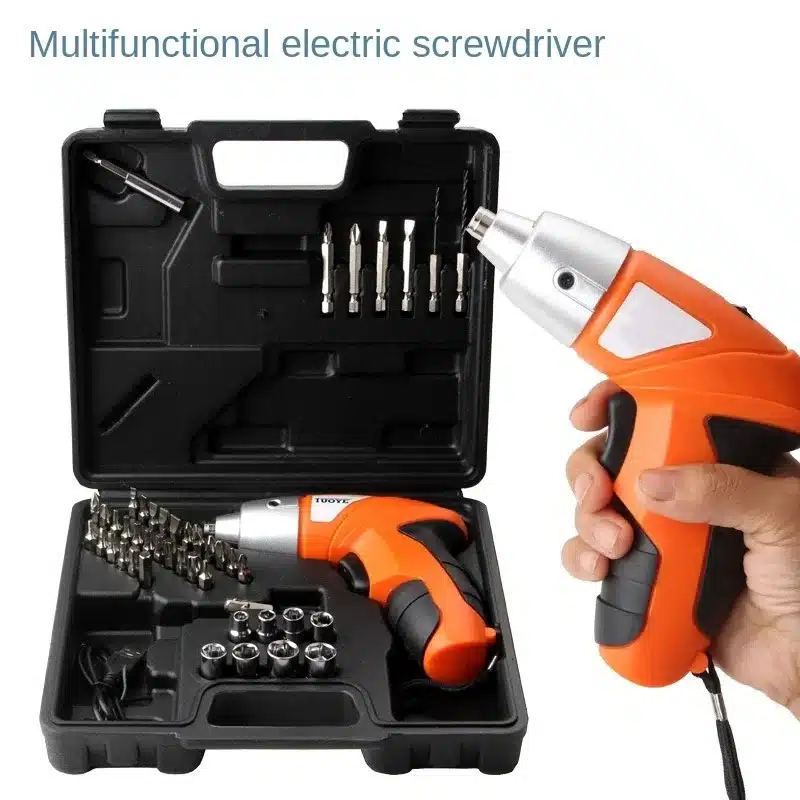 tournevis-electrique-sans-fil-avec-coffret-dembouts-et-douilles tournevis électrique multifonction sans fil avec coffret d’accessoires