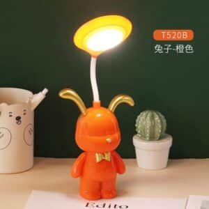 veilleuse ours LED rechargeable USB couleur orange