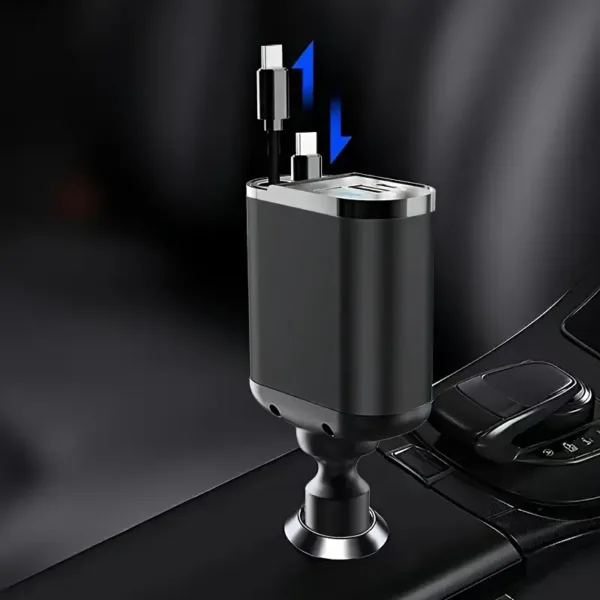 chargeur voiture rapide 120W noir