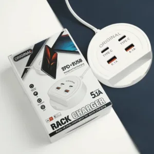 Chargeur multiport 2PD + 2USB 5.1A rapide Maroc
