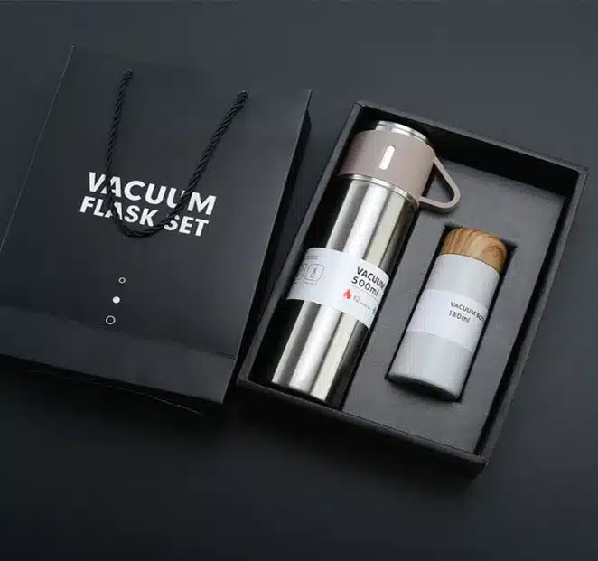 coffret-thermos-isotherme-avec-tasse-argent coffret thermos isotherme avec tasse Maroc