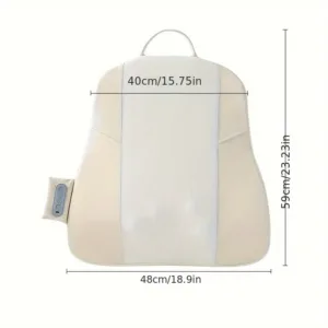 Support dorsal ergonomique avec massage chauffant