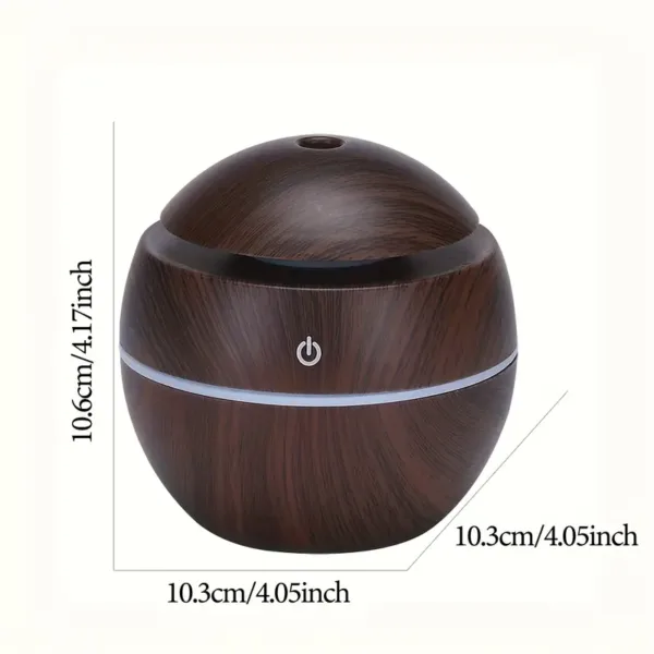 diffuseur huiles essentielles bois naturel clair et foncé avec vapeur pour aromathérapie maison ou bureau Maroc