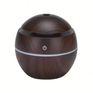 diffuseur huiles essentielles bois naturel clair et foncé avec vapeur pour aromathérapie maison ou bureau Maroc