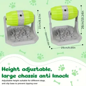 gamelle interactive pour chien distributeur croquettes anti obesite avec hauteur reglable