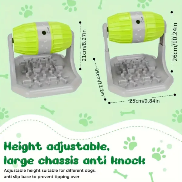 gamelle interactive pour chien distributeur croquettes anti obesite avec hauteur reglable
