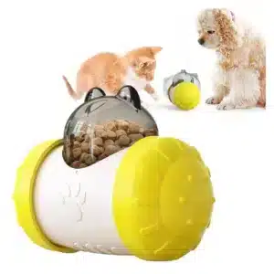 distributeur jouet interactif pour croquettes, jouet éducatif pour chaton et petit chien, couleurs variées