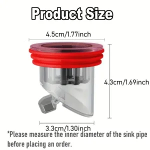 Filtre anti colmatage installé dans un évier moderne.