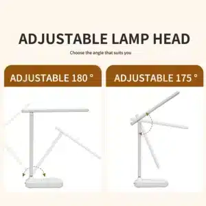 Lampe de travail pliable compacte pour maison et bureau