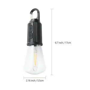 Dimensions de la lampe LED rechargeable portable