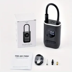 pompe a air portable numerique avec ecran LED pour voiture moto velo et ballon
