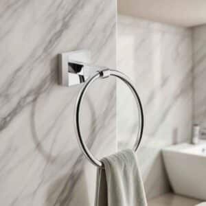 Porte serviette mural en acier inoxydable pour salle de bain