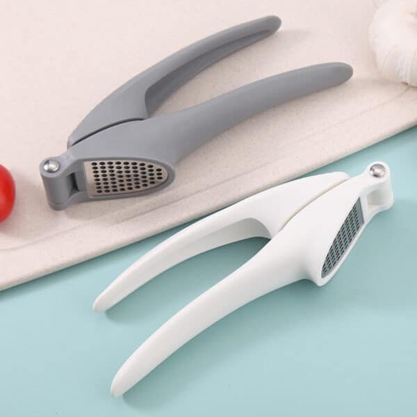 Presse ail manuel en plastique avec grille inox