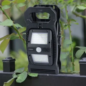 Projecteur solaire à clip avec détecteur de mouvement pour jardin, balcon ou entrée de maison – idéal pour l’éclairage extérieur au Maroc