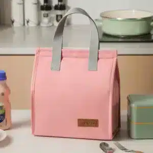 Sac lunch isotherme rose pratique et tendance