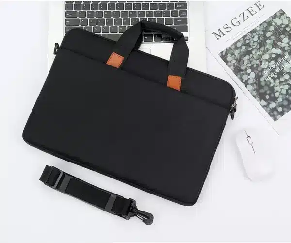 Sacoche ordinateur portable étanche avec bandoulière – 15 pouces