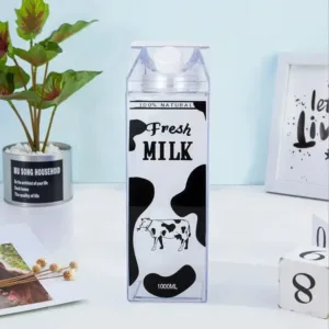 Bouteille transparente Fresh Milk 1L – Babouti.ma