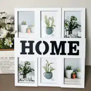 Cadre Photo Mural HOME 6 Photos – Décoration Murale Moderne Élégante | Maroc