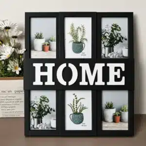 Cadre Photo Mural HOME 6 Photos – Décoration Murale Moderne Élégante | Maroc