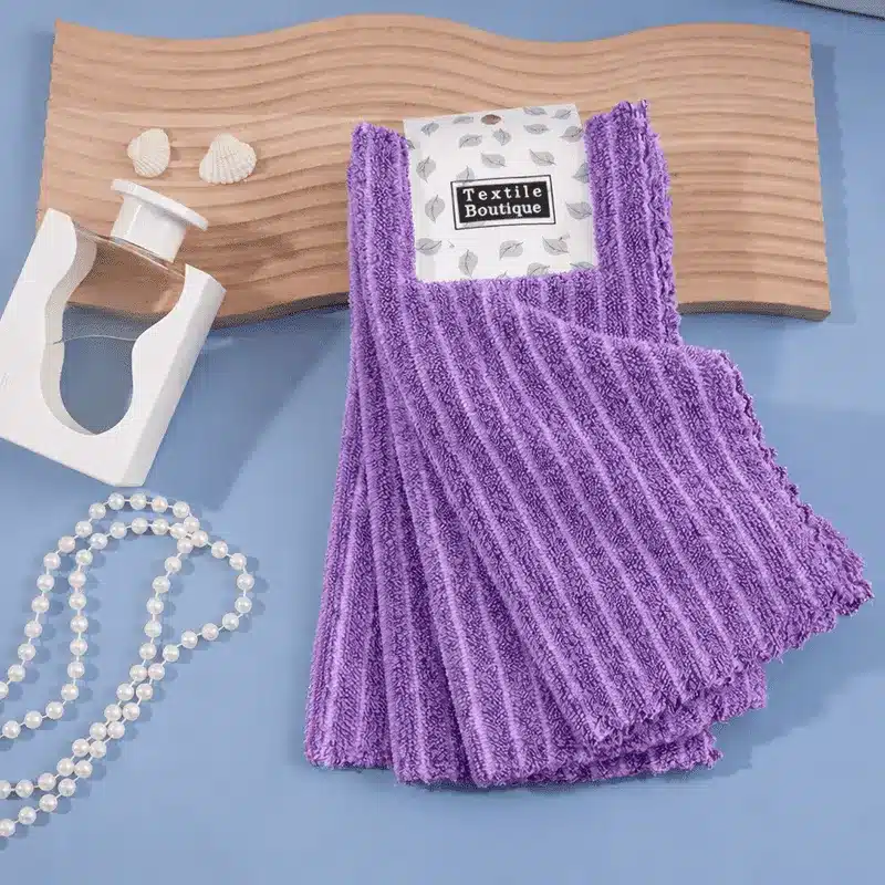 chiffon-microfibre-ultra-absorbant-4-pieces chiffon microfibre violet ultra absorbant nettoyage maison maroc