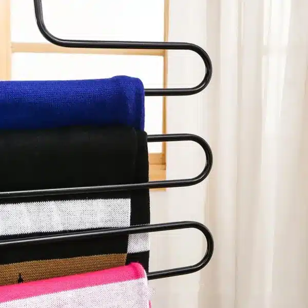 Cintre pour pantalon en métal 5 barres gain de place – Babouti.ma