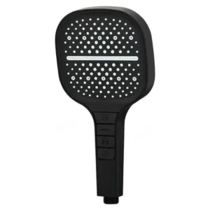 Pomme de douche carrée noire multifonction 7 modes – Babouti.ma