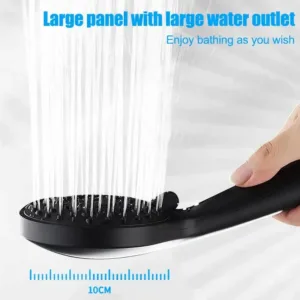 Pomme de douche noire multifonction 7 modes – Babouti.ma