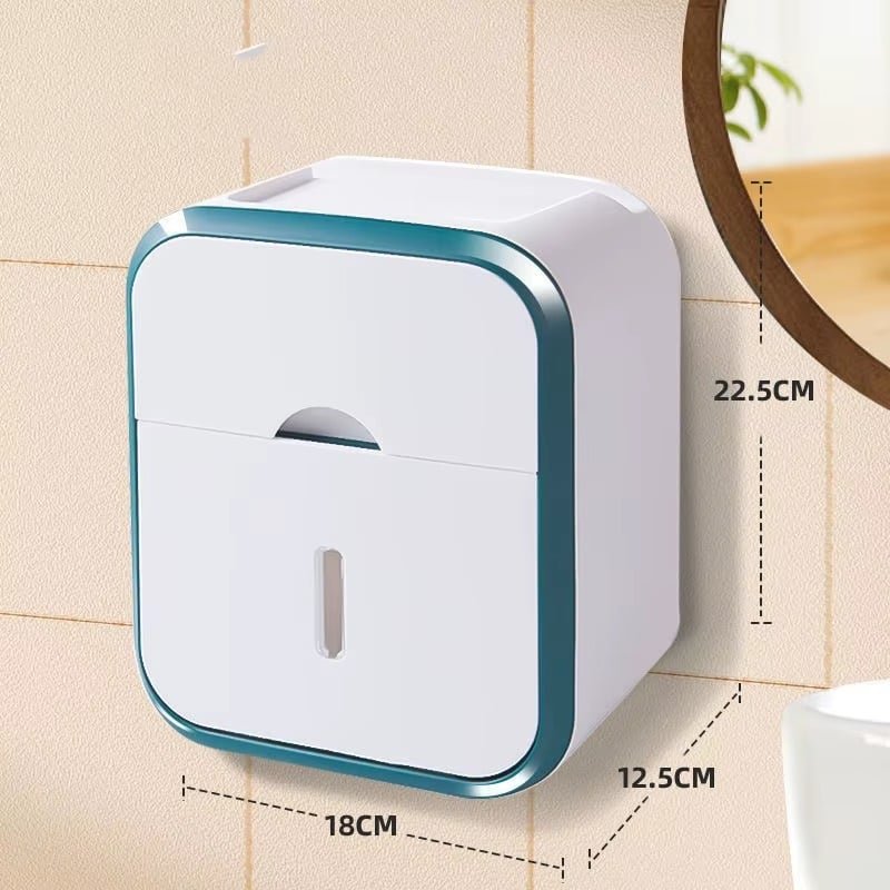 support-papier-toilette-mural-avec-rangement-1 Support mural papier toilette moderne avec rangement intégré pour salle de bain au Maroc