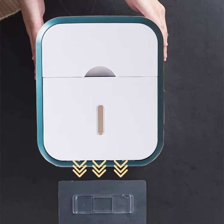 support-papier-toilette-mural-avec-rangement-2 Support mural papier toilette moderne avec rangement intégré pour salle de bain au Maroc