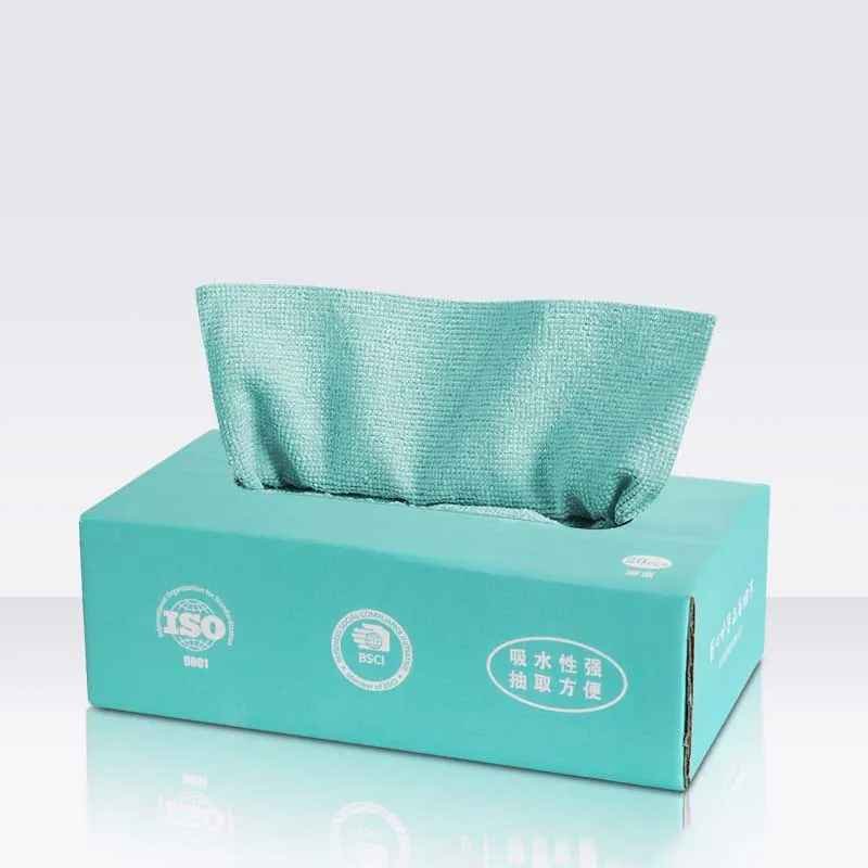 10 Boîte distributrice de serviettes en microfibre ultra absorbantes 20 pièces