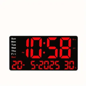 Horloge Numérique rectangulaire grand