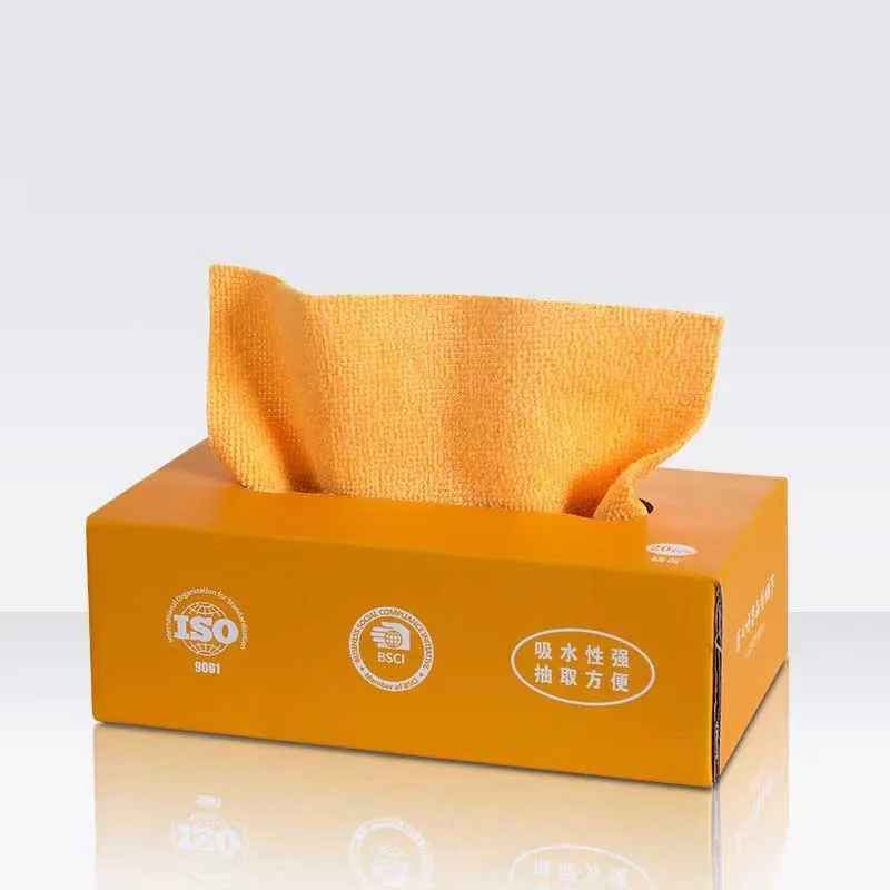 7 Boîte distributrice de serviettes en microfibre ultra absorbantes 20 pièces