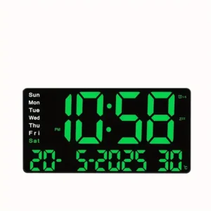 Horloge numérique rectangulaire grand