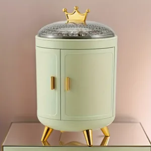 Armoire organisateur pour maquillage et bijoux - vert
