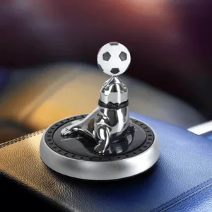 Décoration voiture phoque rotatif solaire - Argent