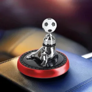 Décoration voiture phoque rotatif solaire - Rouge